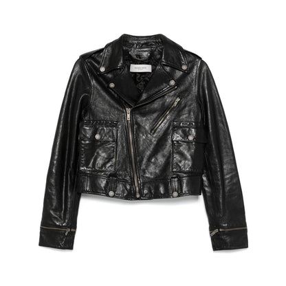 Golden Goose leather jacket with shiny effect