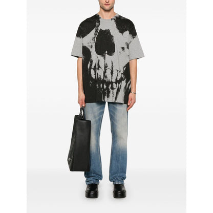 Alexander McQueen T-shirts and Polos Grey Topwear