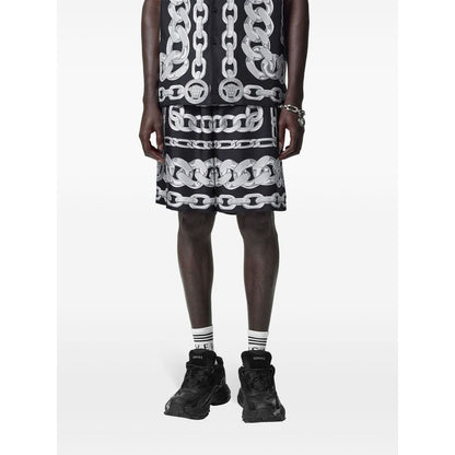 Versace Medusa Chains Silk Shorts