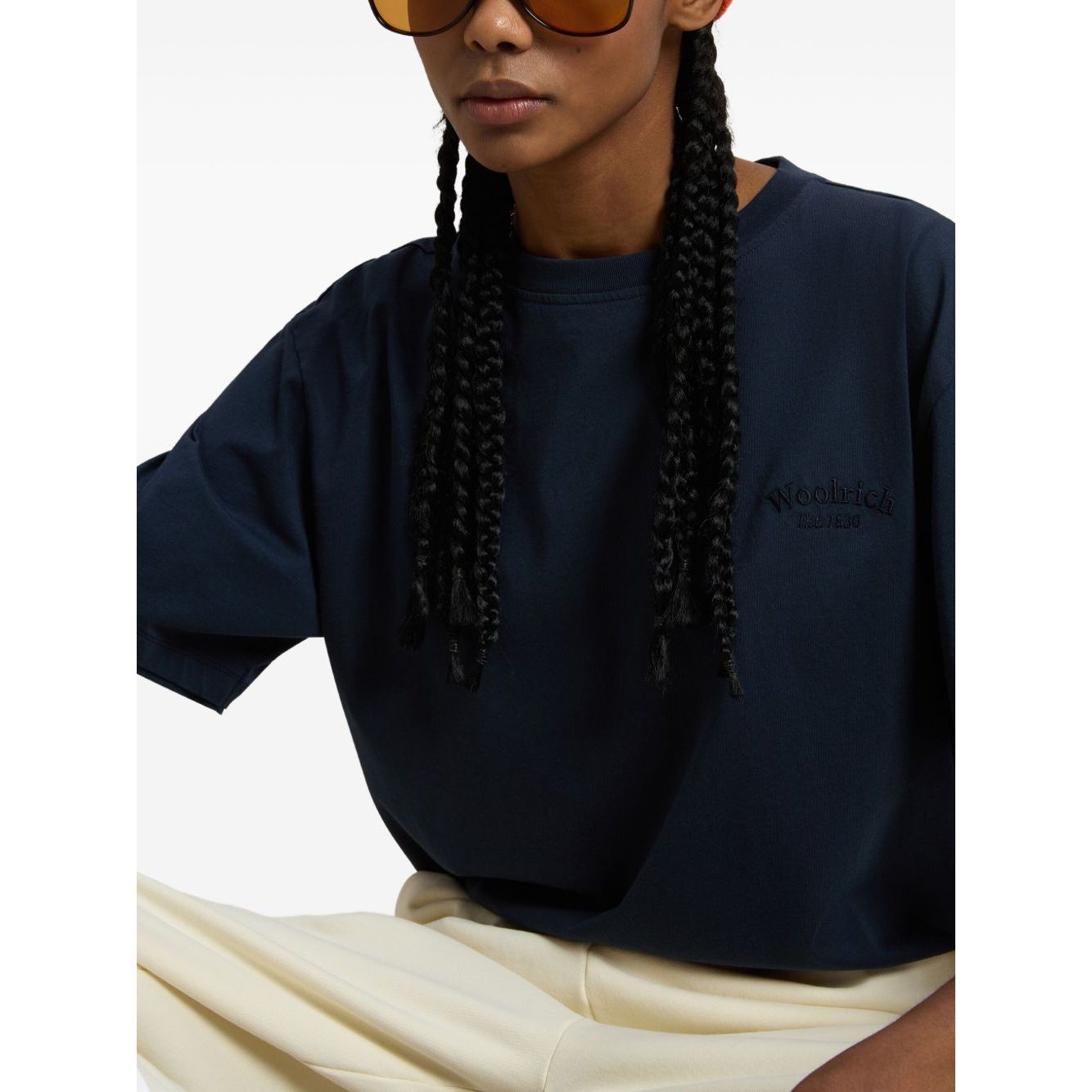 Woolrich Pure Pima Cotton T-Shirt with Logo