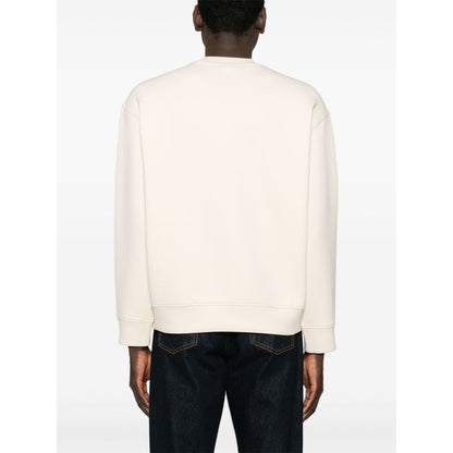 Emporio Armani Double jersey sweatshirt with ASV logo embroidery Topwear