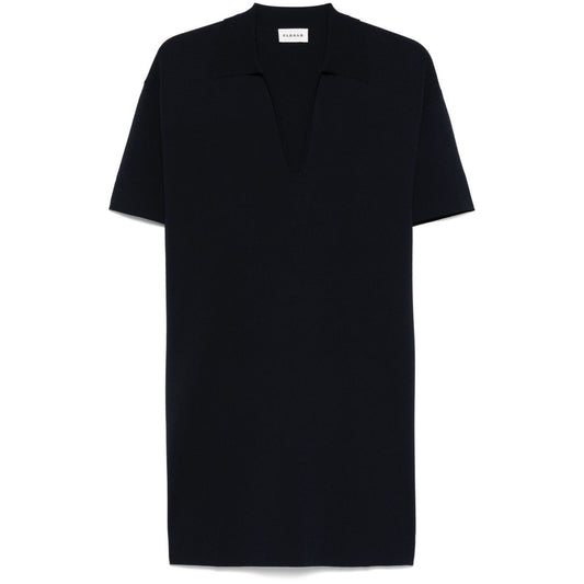 Parosh mini dress with collar detail and V-neckline