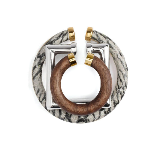 Jacquemus Trio of geometric ear-cuffs. Jewellery