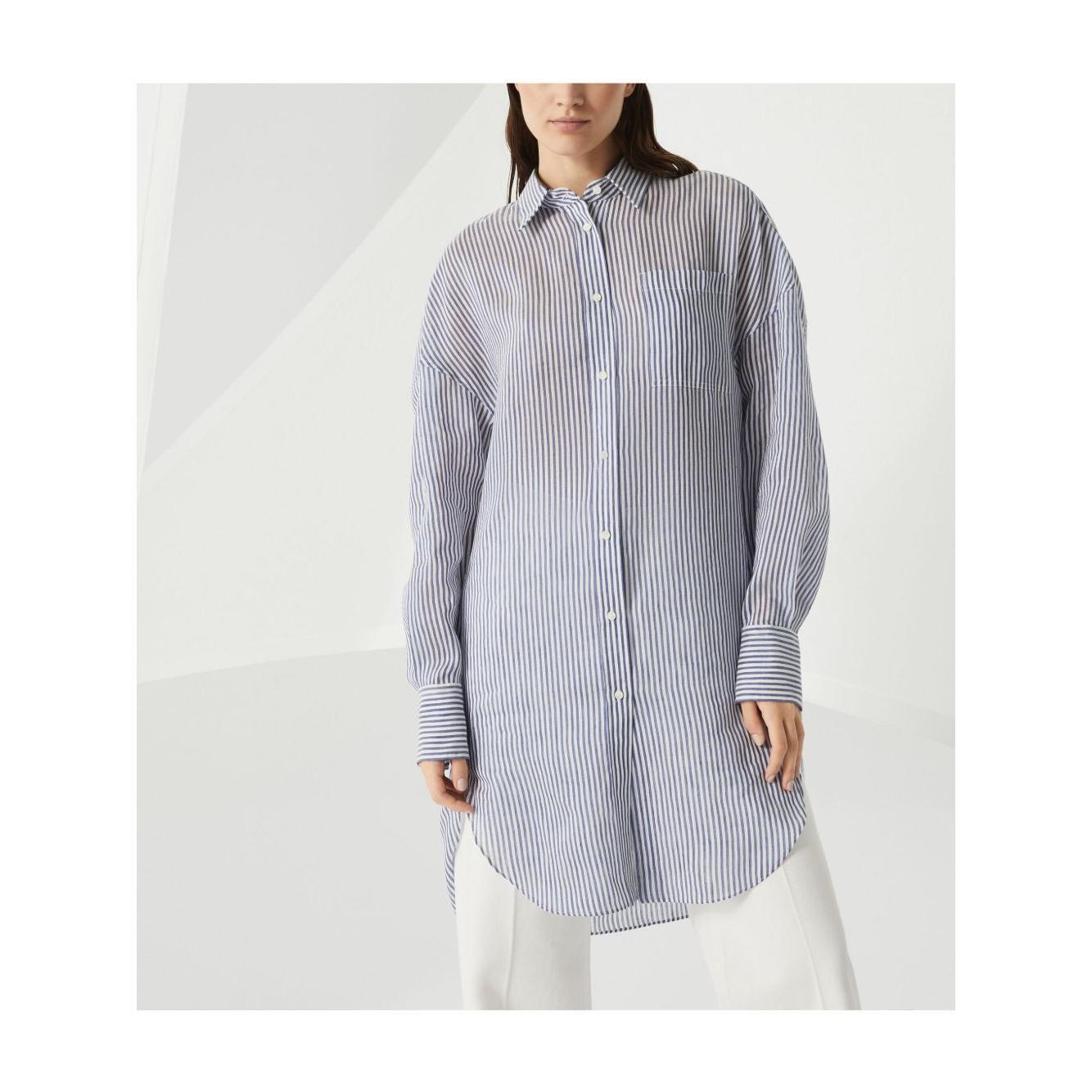 Brunello Cucinelli Shirts Clear Blue MH756NL416C503-P25