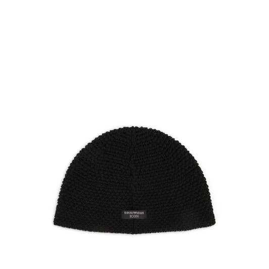 Emporio Armani knitted Cotton blend beanie Scarves Hats & Gloves