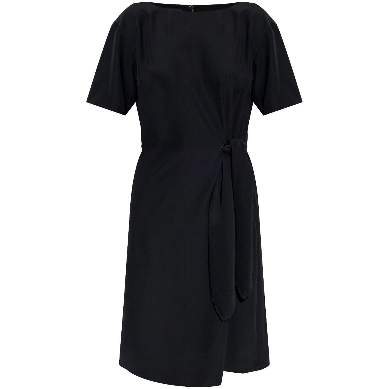 Emporio Armani midi dress with waist knot