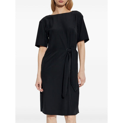 Emporio Armani midi dress with waist knot