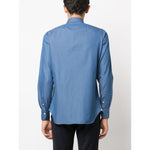 FINAMORE 1925 NAPOLI Shirts Clear Blue Shirts