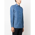 FINAMORE 1925 NAPOLI Shirts Clear Blue Shirts