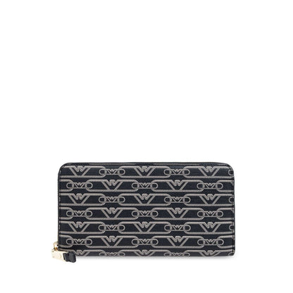 Emporio Armani Allover logo continental wallet