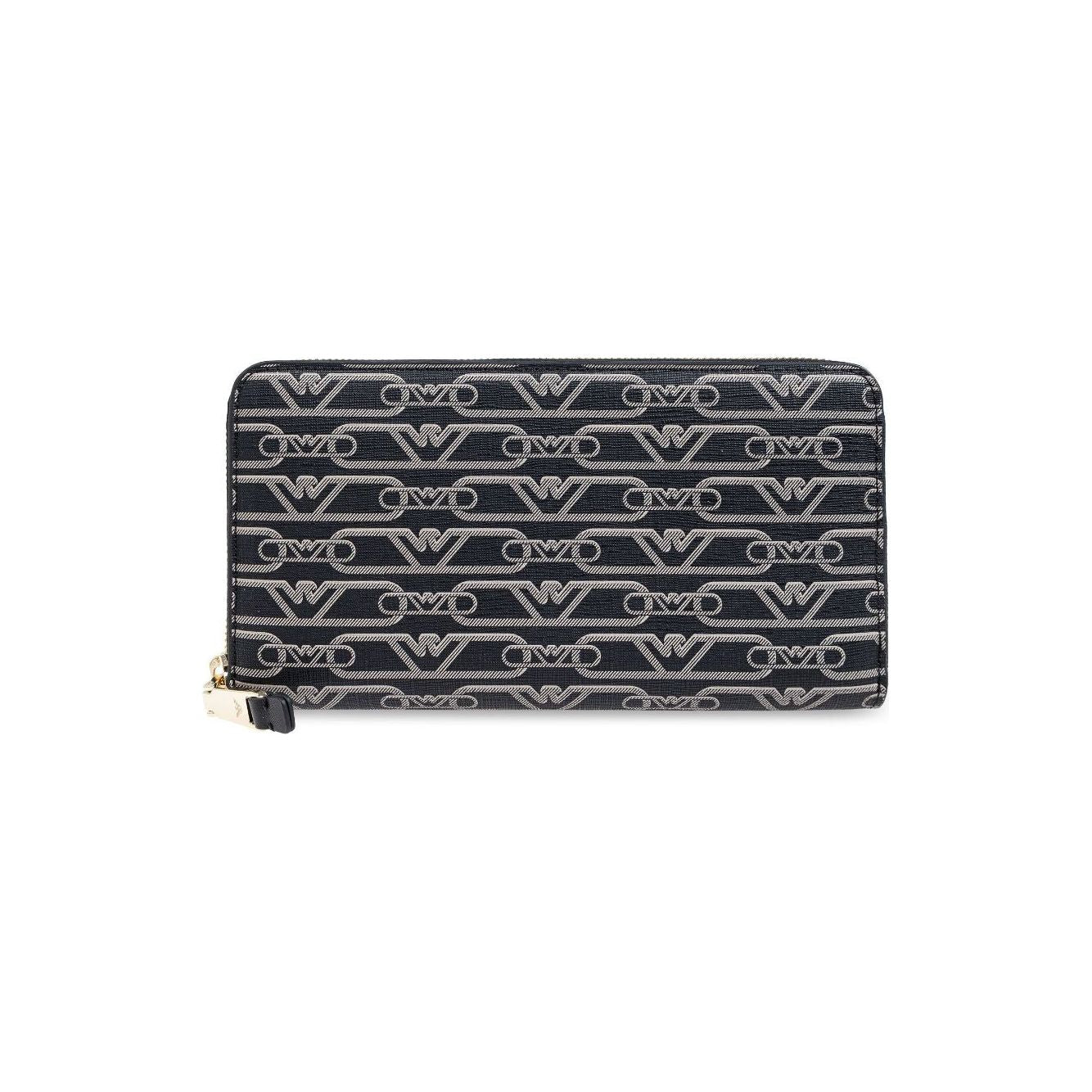 Emporio Armani Allover logo continental wallet Wallets