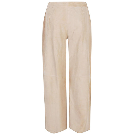 Via Masini 80 Trousers Beige Trousers