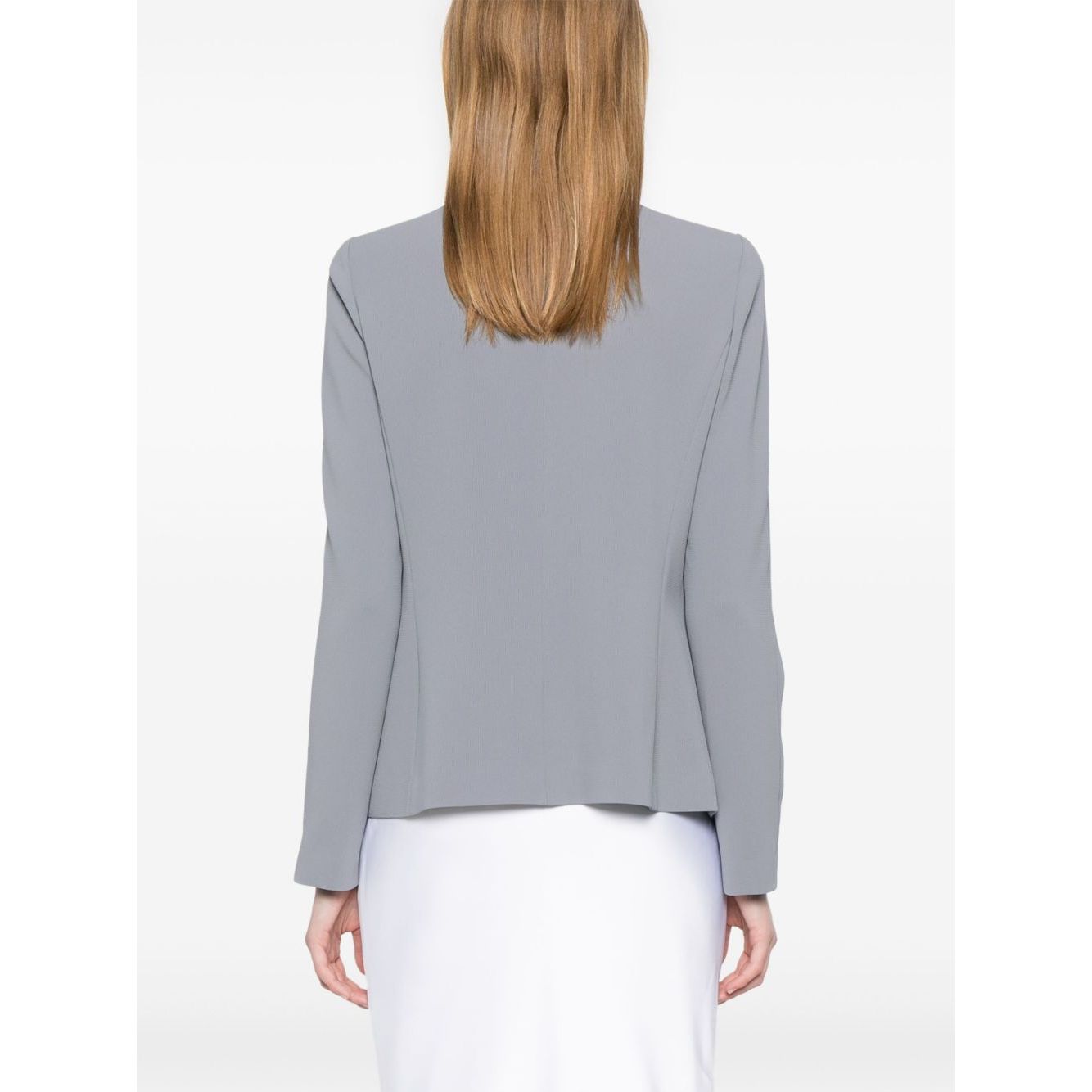Emporio Armani Jacket in fluid woven fabric with pleats Jackets