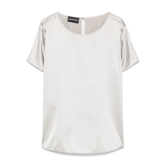 Emporio Armani crewneck silk top