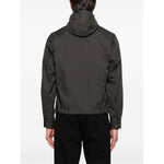 Emporio Armani Blouson with internal nylon bib jacquard all-over lettering Jackets