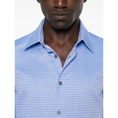 Emporio Armani Shirts Clear Blue Shirts