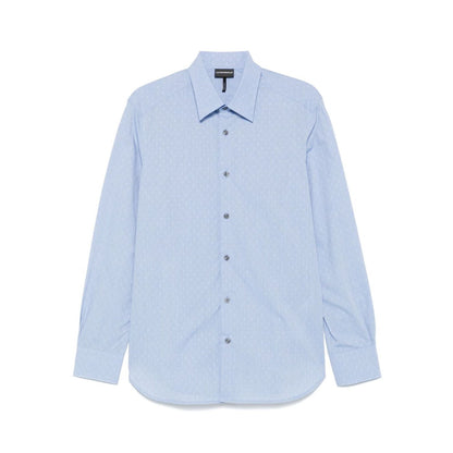 Emporio Armani Shirts Clear Blue Shirts