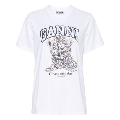 GANNI T-shirts and Polos White Topwear