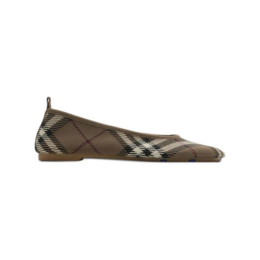Burberry checkered Ballerina in jacquard Flat Shoes