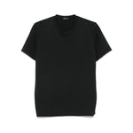 FINAMORE 1925 NAPOLI T-shirts and Polos Black POSITANO23-P25