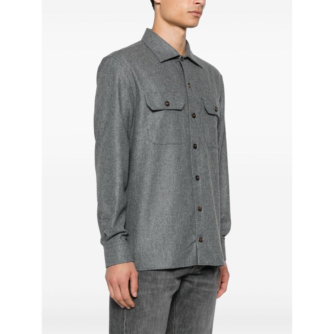 Brunello Cucinelli Shirts Grey Shirts