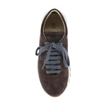 Brunello Cucinelli Suede runners with shiny tab Sneakers