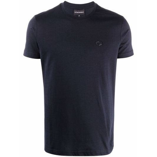 Emporio Armani T-shirts and Polos Blue Topwear