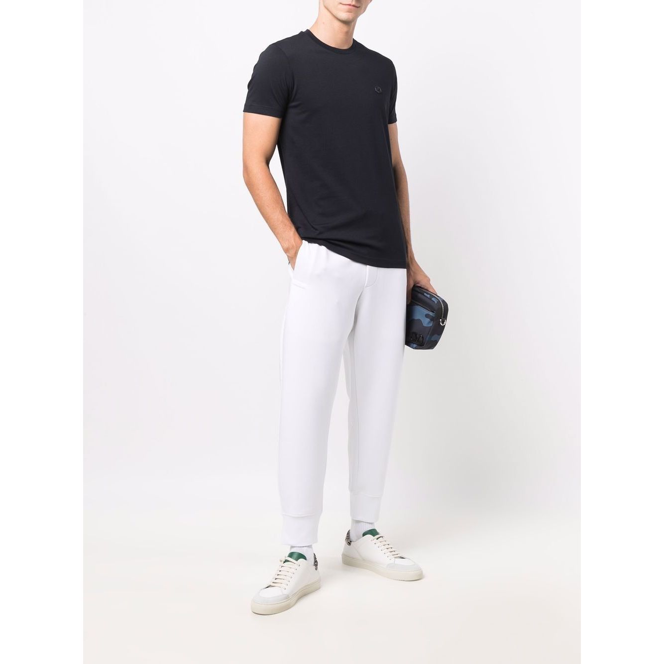 Emporio Armani T-shirts and Polos Blue Topwear