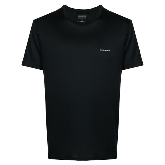 Emporio Armani T-shirts and Polos Blue Topwear