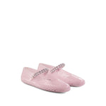 Jimmy Choo The Jelly Ballerina Flats with Crystal Embellishment Flat Shoes