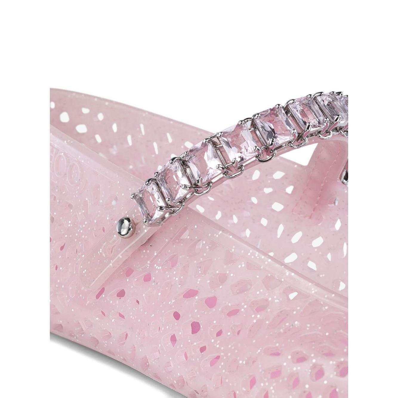 Jimmy Choo The Jelly Ballerina Flats with Crystal Embellishment Flat Shoes