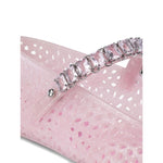 Jimmy Choo The Jelly Ballerina Flats with Crystal Embellishment Flat Shoes