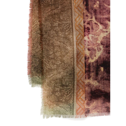 Pierre Louis Mascia Printed cashmere scarf Scarves Hats & Gloves