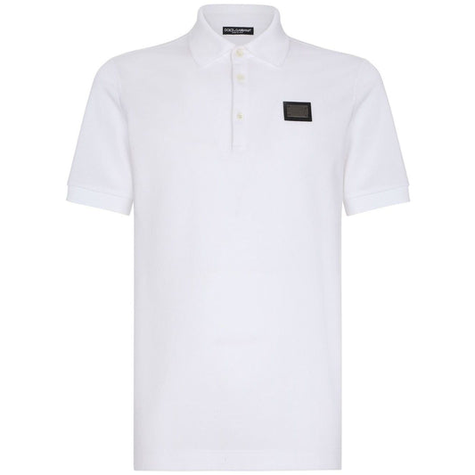 Dolce & Gabbana Logo cotton polo shirt Topwear