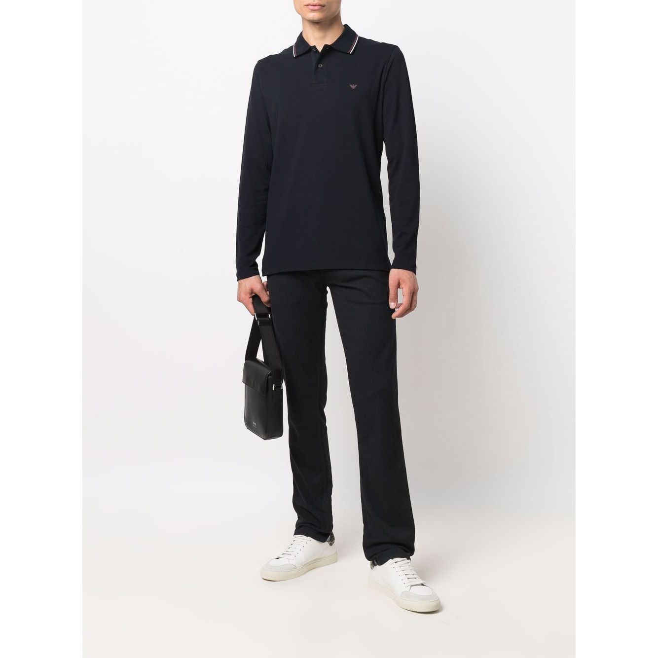 Emporio Armani T-shirts and Polos Blue Topwear