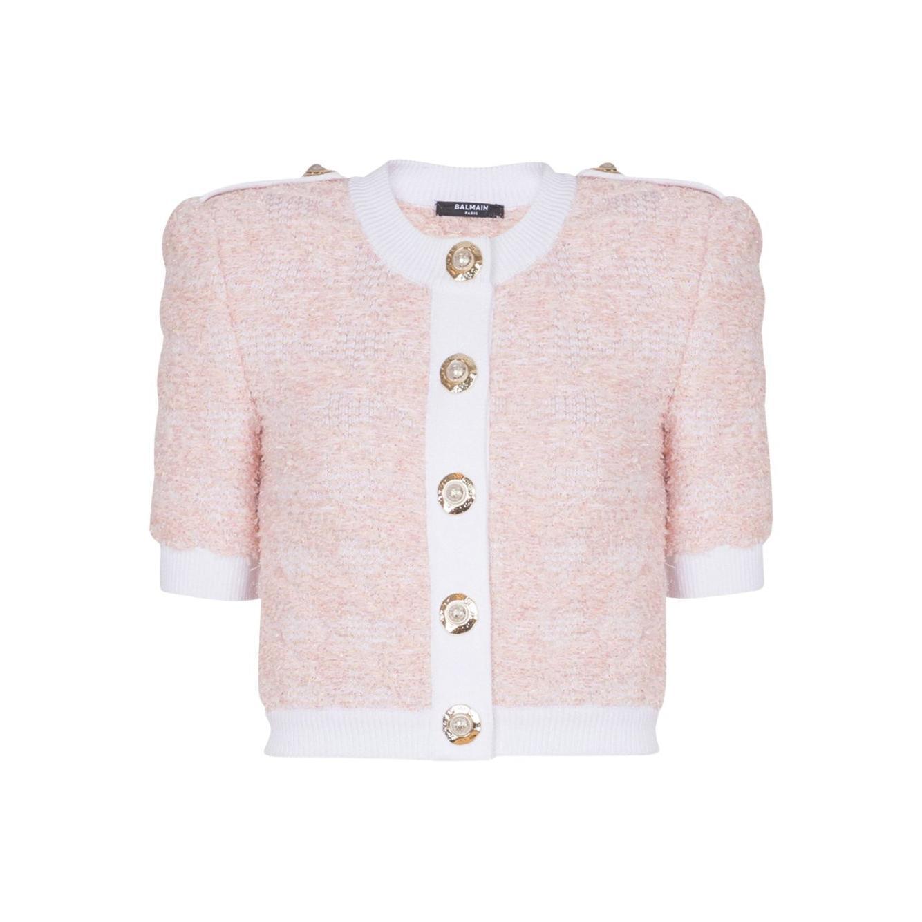 Balmain Cropped cardigan Topwear