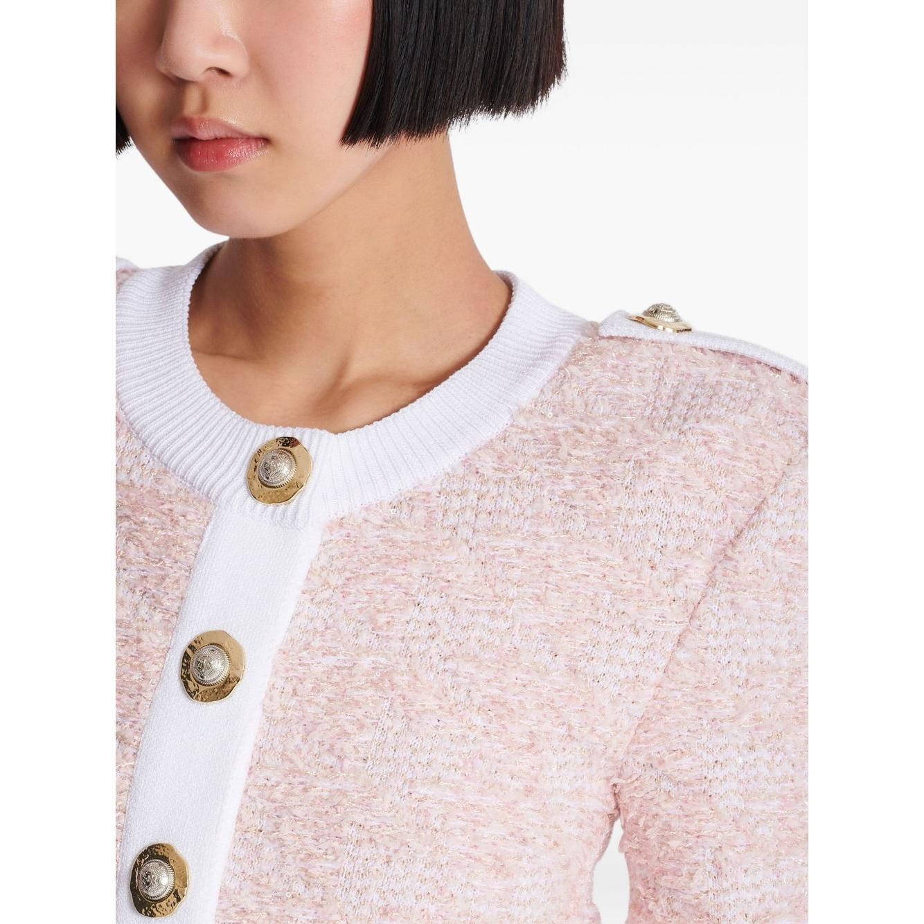 Balmain Cropped cardigan Topwear