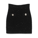 Balmain Tweed Mini Skirt Skirts