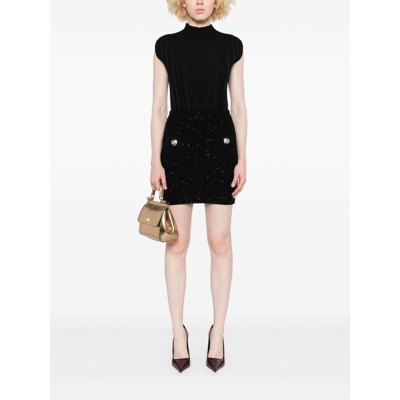 Balmain Tweed Mini Skirt Skirts