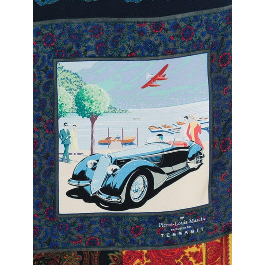 Pierre Louis Mascia Lago di Como silk printed scarf Scarves Hats & Gloves