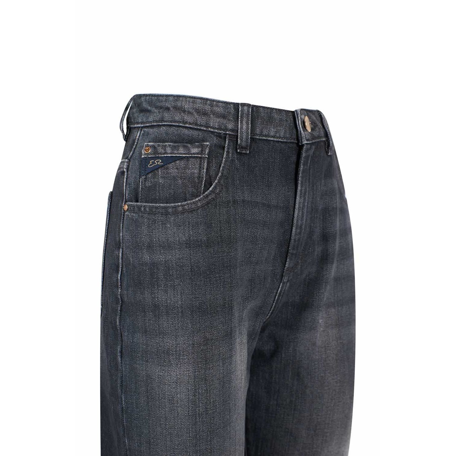 Yes Zee Black Cotton Women's High-Waisted Jeans