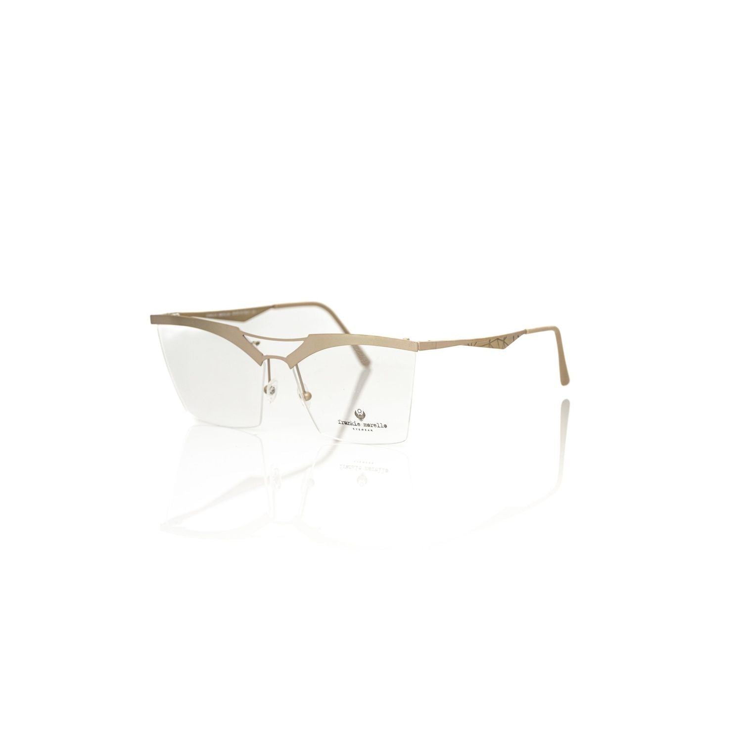 Frankie Morello Brown Metallic Fibre Glasses Frame