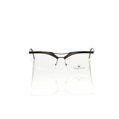 Frankie Morello Black Metallic Fibre Glasses Frame