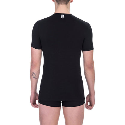 Bikkembergs Black Cotton Men T-Shirt