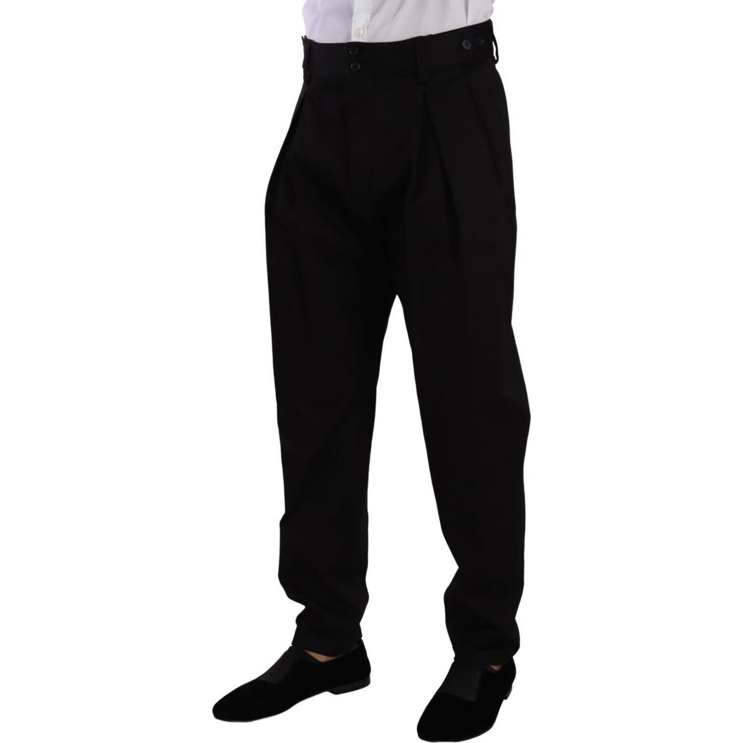بنطلون قطني أنيق بقصّة Slim-Fit من Dolce &amp; Gabbana