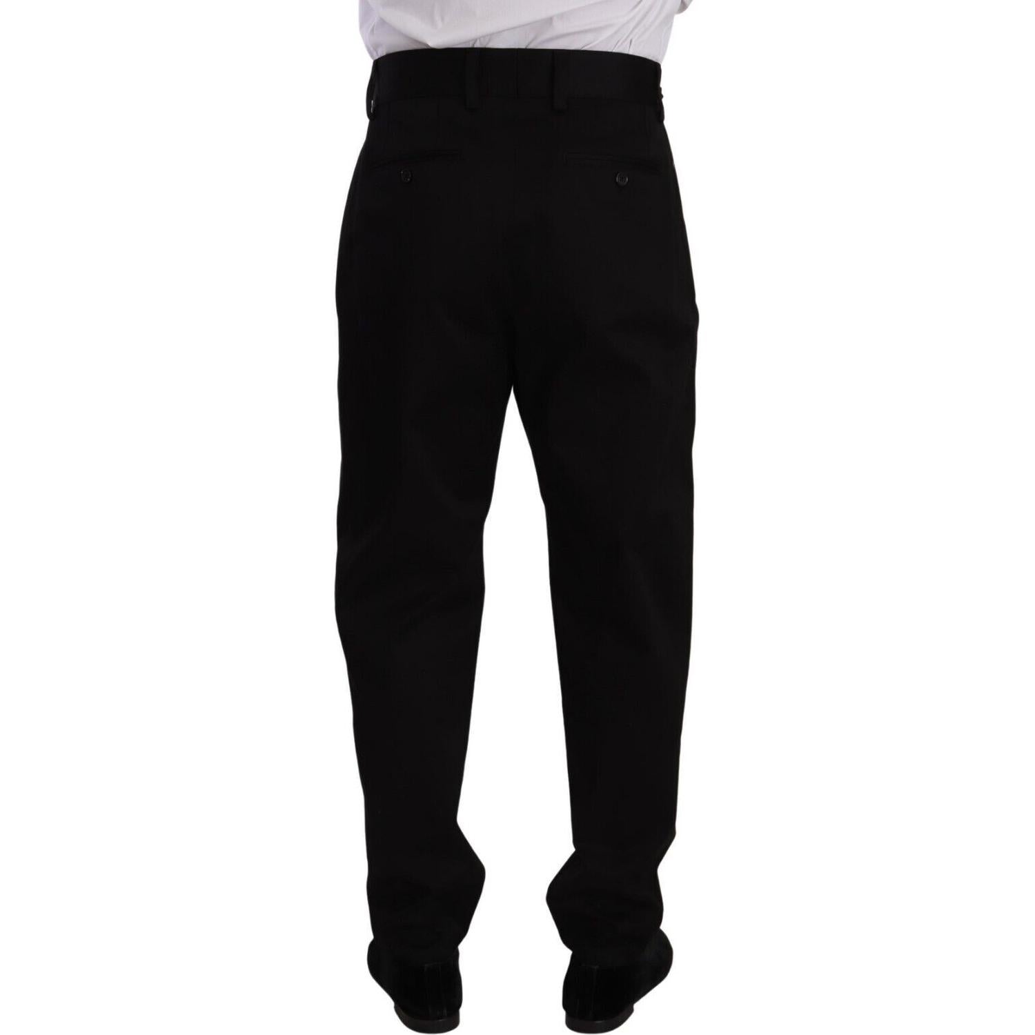 بنطلون قطني أنيق بقصّة Slim-Fit من Dolce &amp; Gabbana