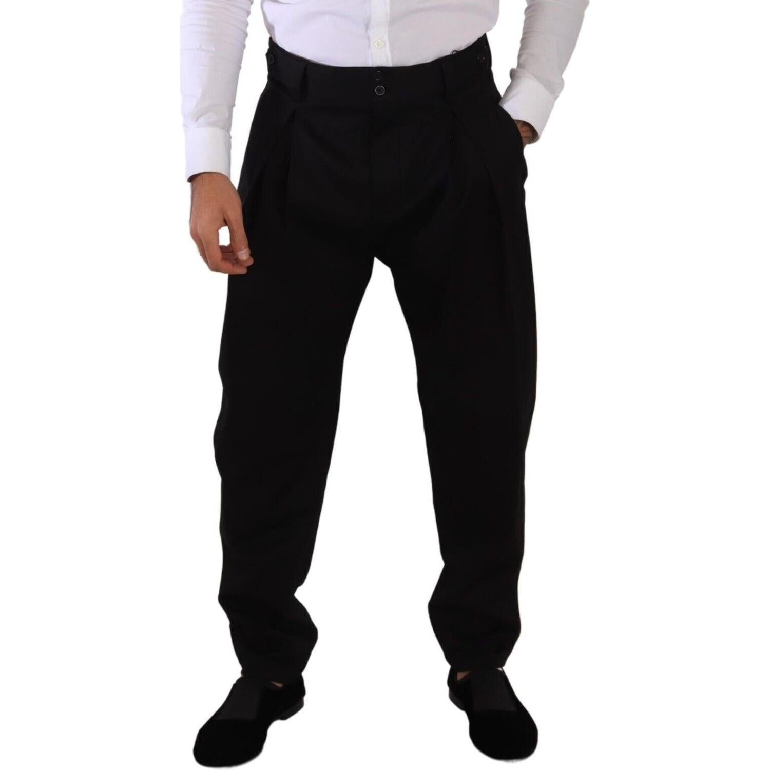 بنطلون قطني أنيق بقصّة Slim-Fit من Dolce &amp; Gabbana