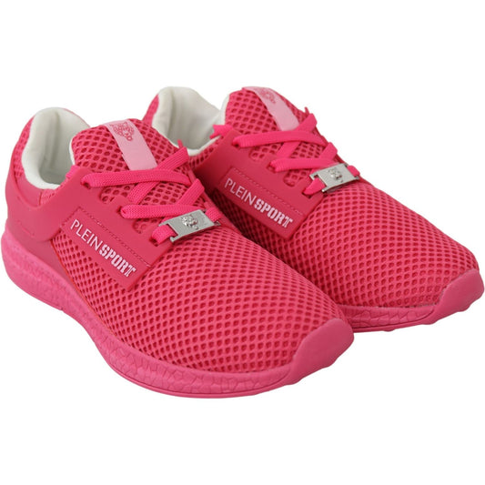 Plein Sport Elegant Fuxia Runner Becky Sneakers 4059623085891