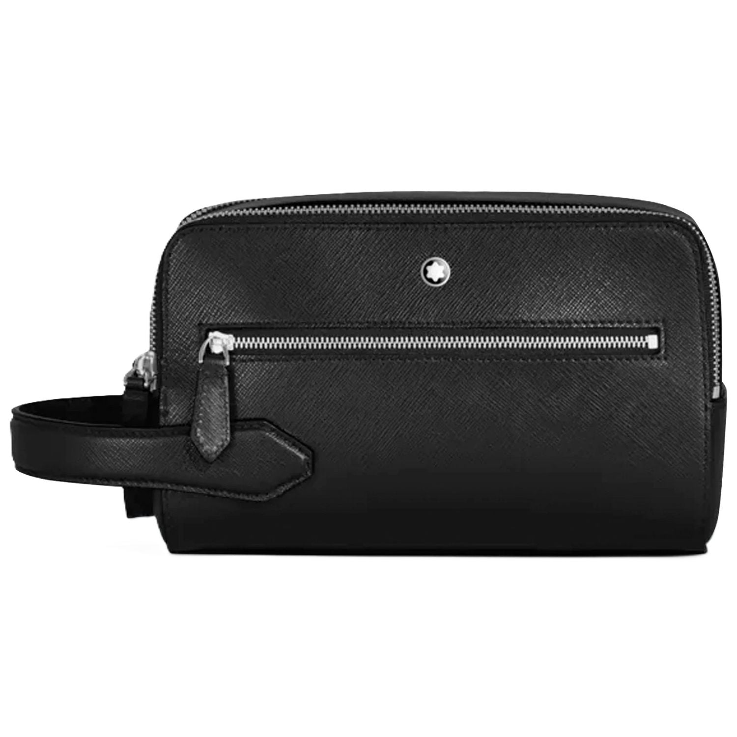 Front view with bag zipped and handles upright.