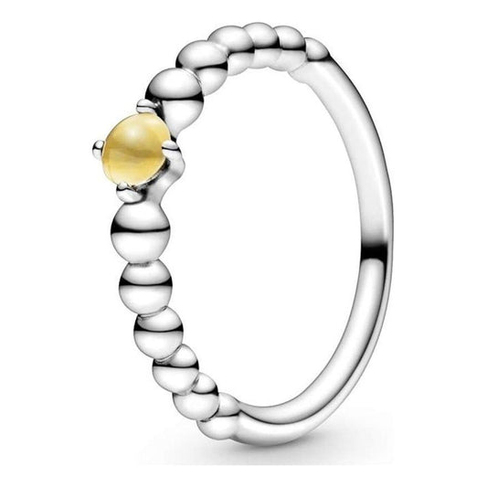 PANDORA JEWELS Mod. YELLOW STONE - RING - Size 50 Ring